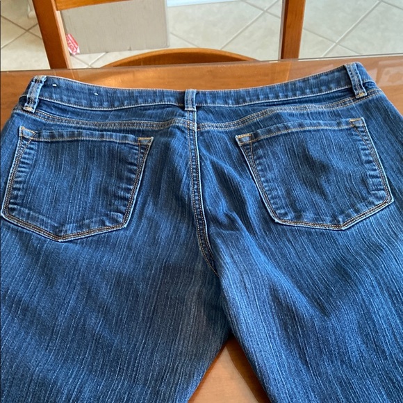 LOFT Women's Dark Blue Curvy Skinny Jeans - Picture 4 of 4